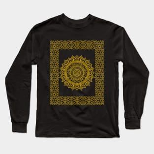 Golden pattern Moroccan Long Sleeve T-Shirt